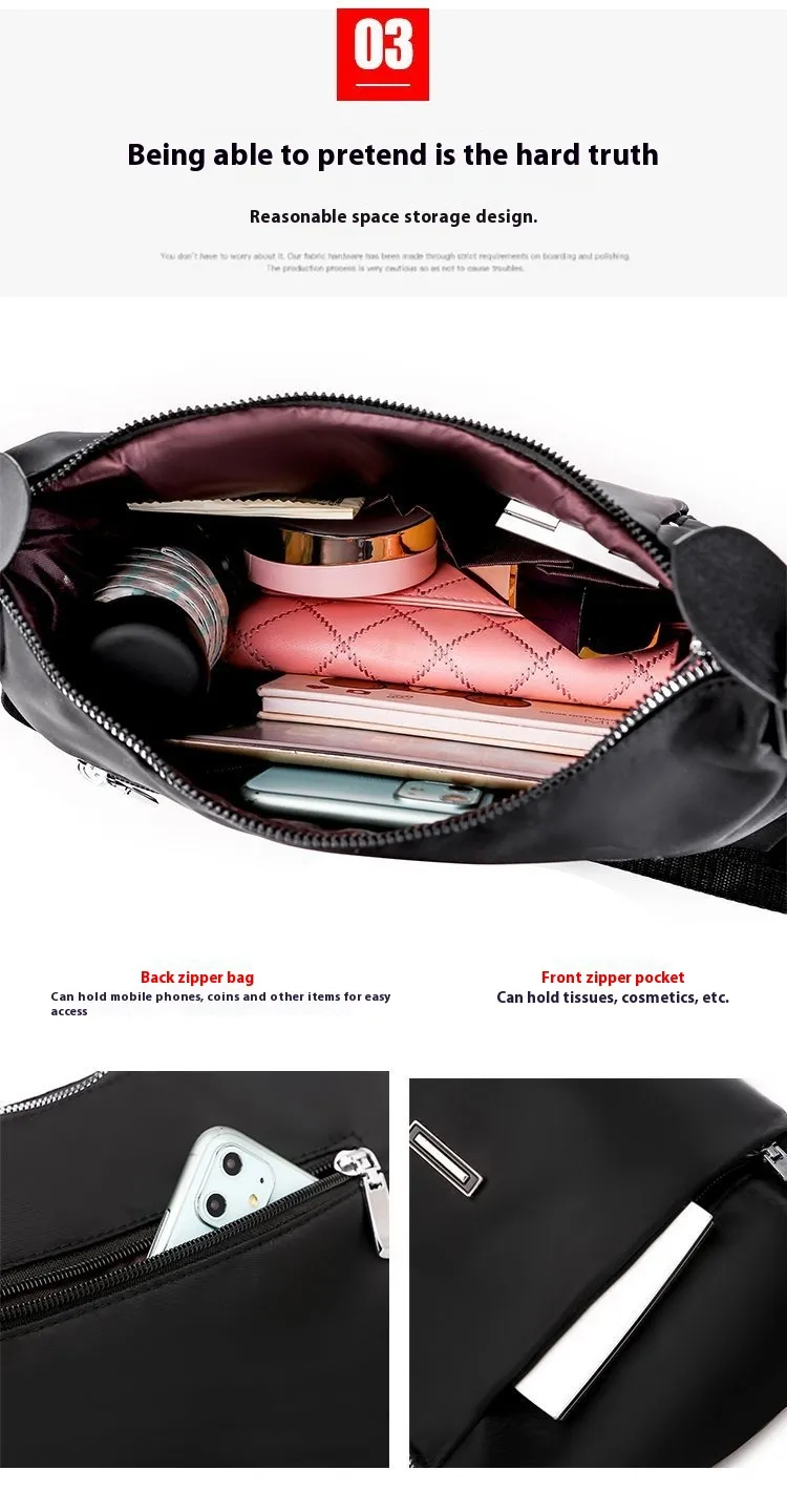 Fashion Oxford Cloth Shoulder Bag Simple Women's Crossbody Bag - Image 22