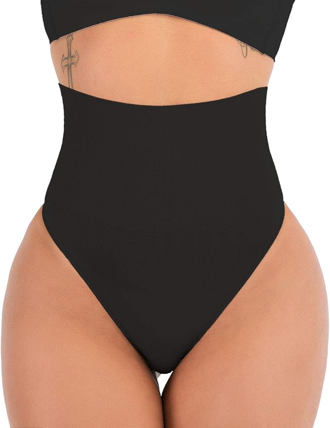 Women’s Slimming Thong Shapewear – High Waist Seamless Tummy Control Panty Shaper