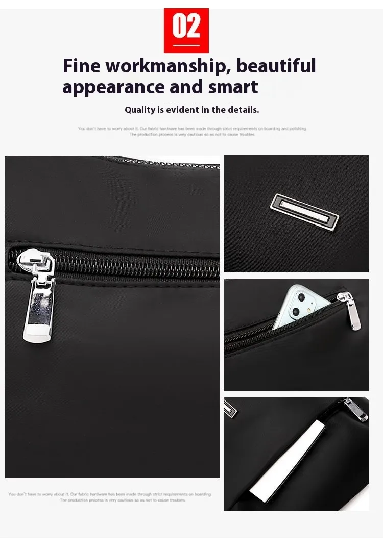 Fashion Oxford Cloth Shoulder Bag Simple Women's Crossbody Bag - Image 23